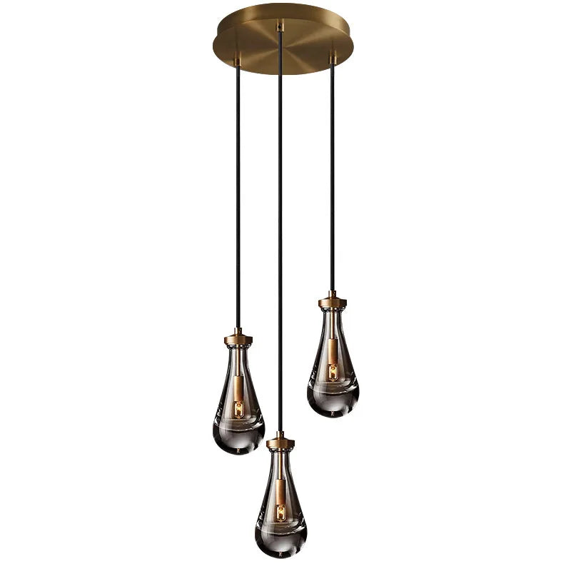 Water Drop Crystal Chandelier | Modern Vintage | Gold or Black | 1 to 31 Lights