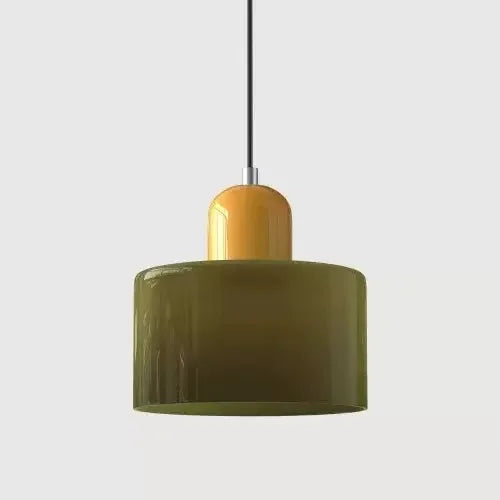 Artisan Coloured Glass LED Pendant Light | E27 Cord Pendant