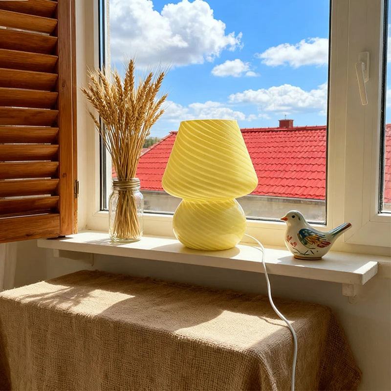Murano Glass Gourd Table Lamp