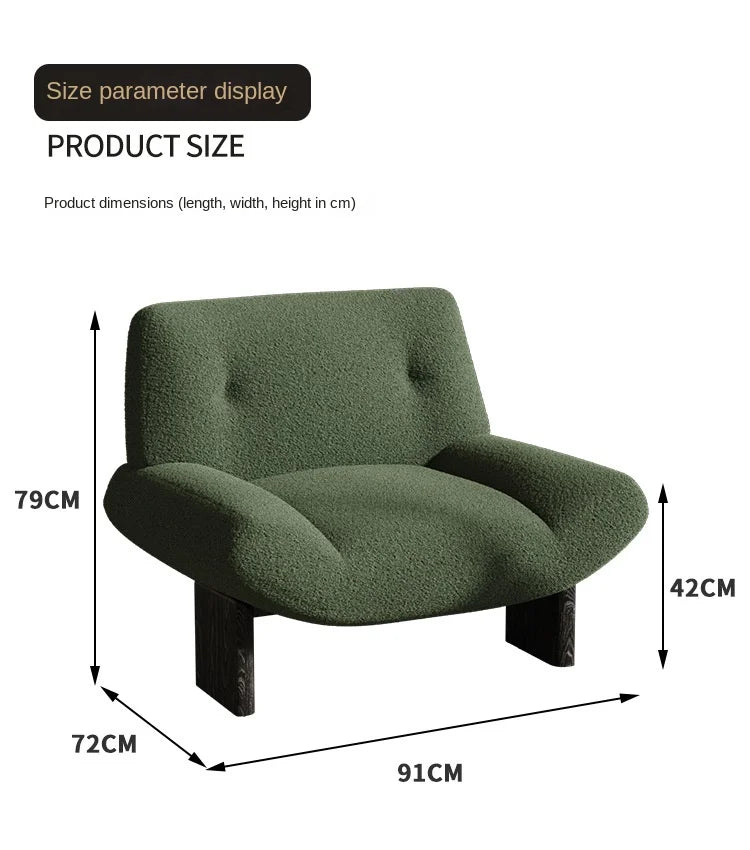 Momo Scandinavian Single Sofa Chair