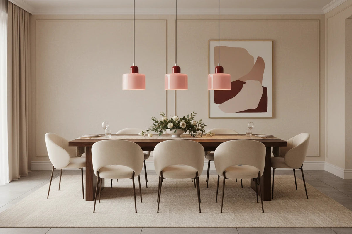 Artisan Coloured Glass LED Pendant Light | E27 Cord Pendant