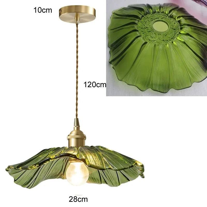 Flower Glass Pendant Light | Nordic Art Deco Hanging Lamp