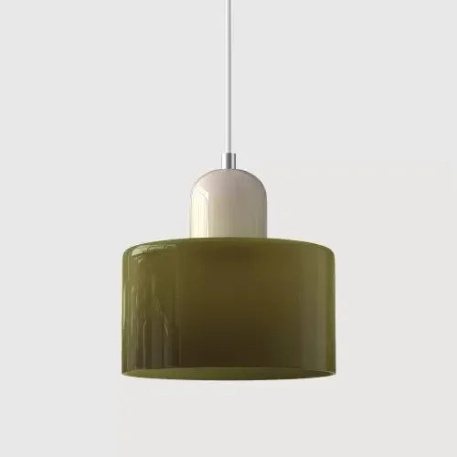 Artisan Coloured Glass LED Pendant Light | E27 Cord Pendant
