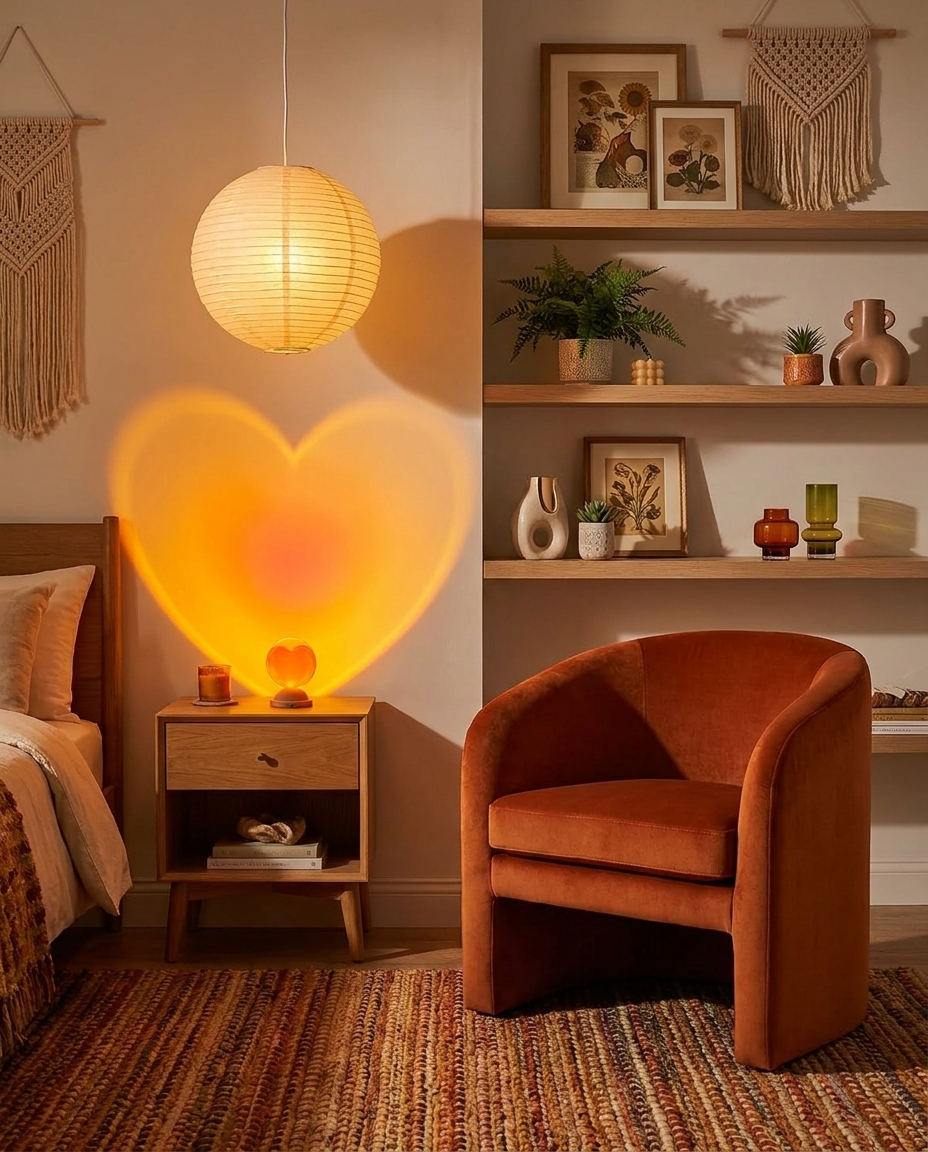 LED Heart Ambient Light