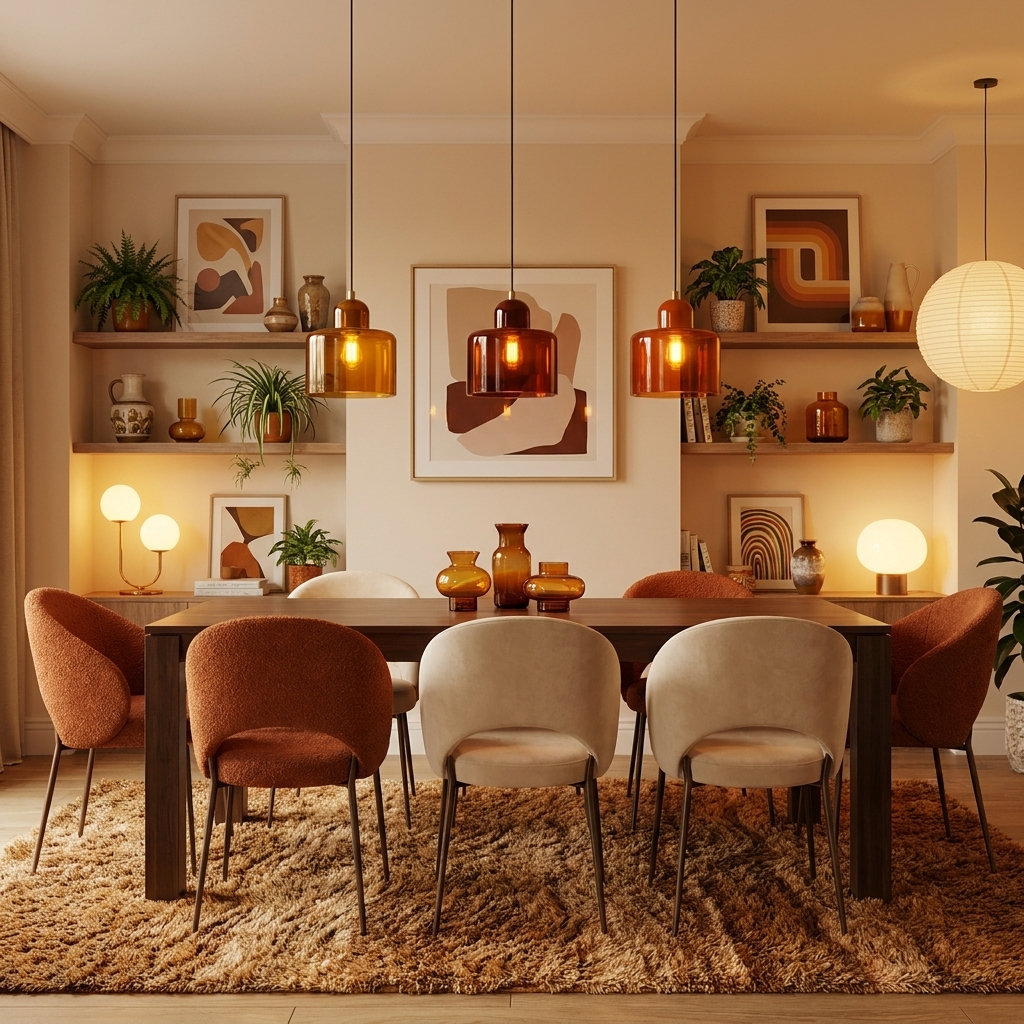 Artisan Coloured Glass LED Pendant Light | E27 Cord Pendant