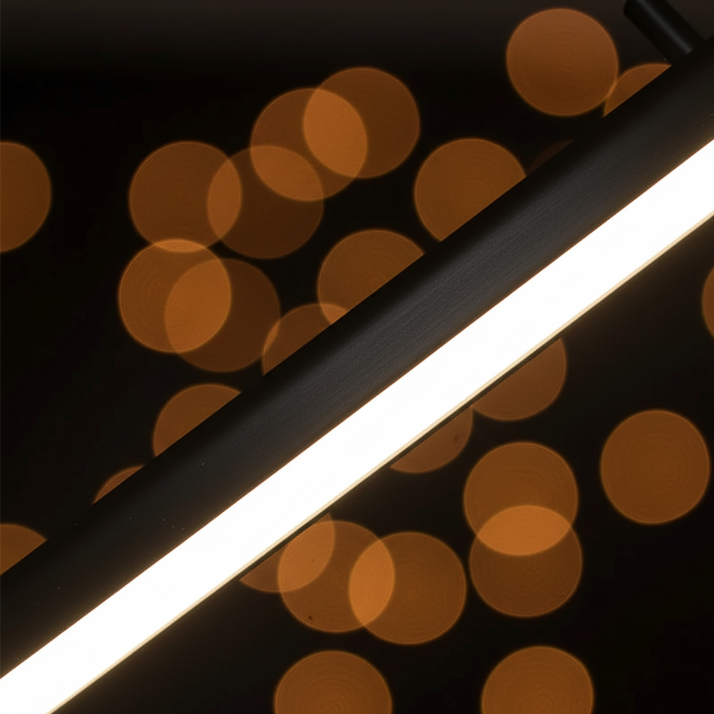 Linear LED Pendant Light | Minimalist Italian Design | Black or White | 80–120 cm