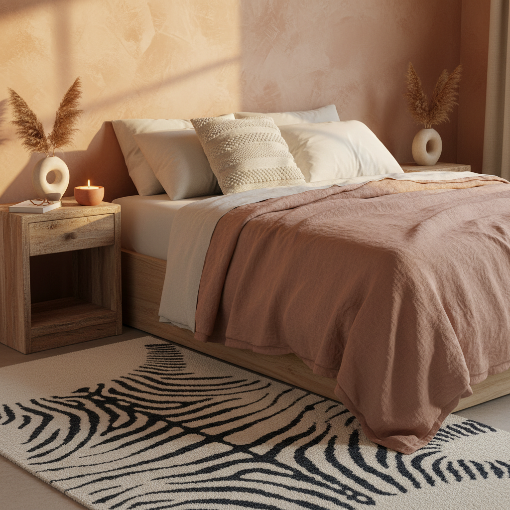 Black & White Zebra Rug | Plush Area Carpet for Living Room & Bedroom