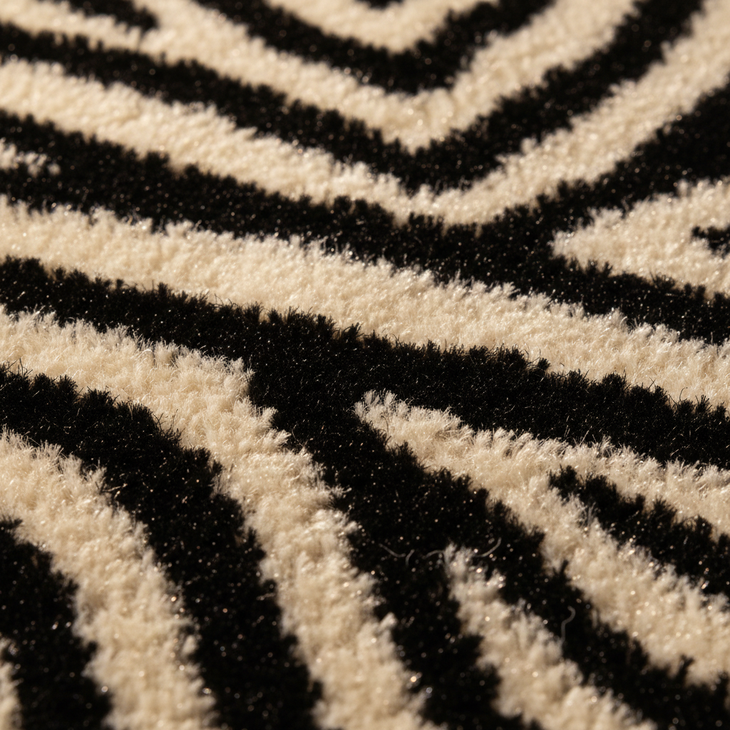 Black & White Zebra Rug | Plush Area Carpet for Living Room & Bedroom